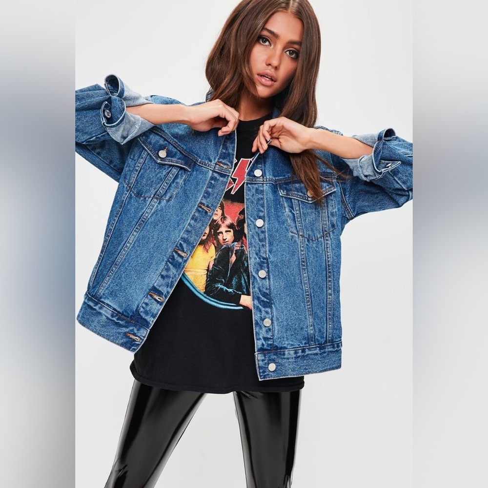 Oversized Missguided denim jacket